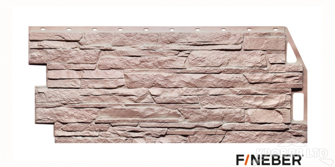 Фасадная панель FineBer Скала Терракотовый