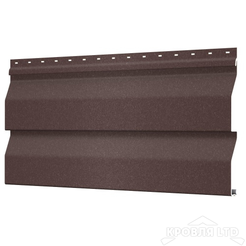 Сайдинг металлический Корабельная Доска, RAL8017 Шоколад Стальной Бархат, толщина 0,5
