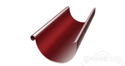 Желоб полукруглый для водостока Грендлайн 125 мм 3 м RAL 3011 коричнево-красный