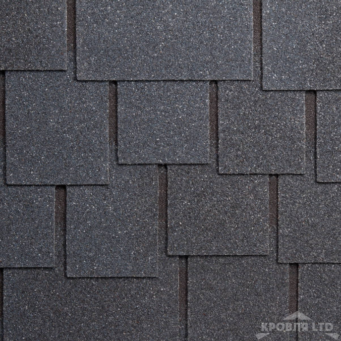 Гибкая черепица Ruflex  серия Премиум коллекция Dranka Premium цвет Темная ночь