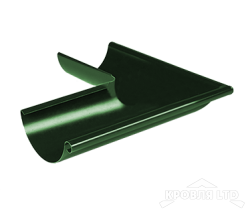 Угол желоба внешний для водостока Foramina PUR 90гр 150мм RAL 6005 зеленый мох