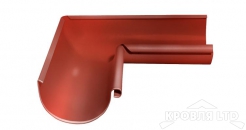 Угол желоба внутренний 90 гр Грендлайн 125 мм RAL 8004 терракота