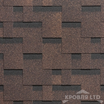 Гибкая черепица Дёке серия STANDARD коллекция Тетрис цвет Коричневый