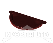 Заглушка торцевая универсальная для водостока Foramina PUR 150мм RAL 3005 красное вино