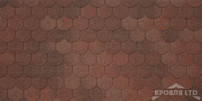 Гибкая черепица Тегола серия Категория КОМФОРТ Assisi цвет Terracotta 420