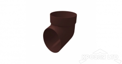 Колено сливное ПВХ Grand Line 120/87 Ral 8017 шоколад