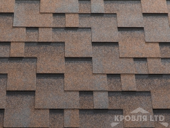 Гибкая черепица Катепал Коллекция Rocky цвет Медный отлив