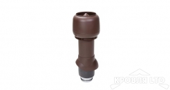 Вентиляционный выход Vilpe 125P/IS/500 цвет шоколадный