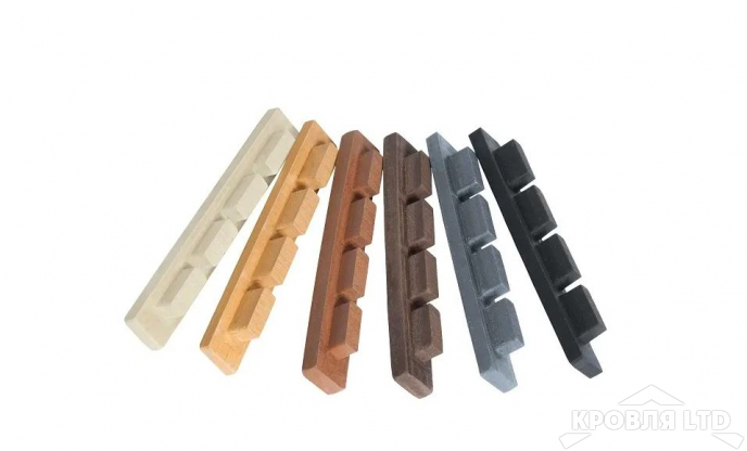 Заглушка из ДПК для террасной доски POLIVAN 10х20х140 мм