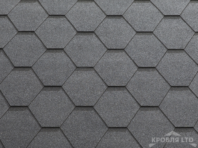 Гибкая черепица Катепал Коллекция  KL цвет Серый