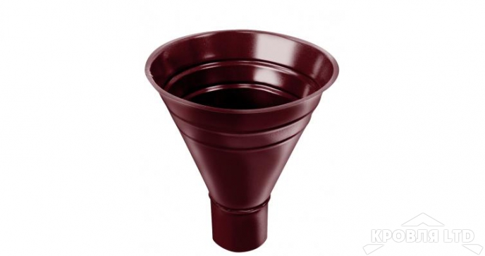 Воронка водосборная, Грендлайн 125/90 мм RAL 3005 красное вино