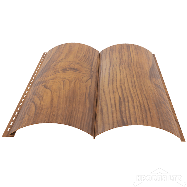 Сайдинг металлический Венец, под дерево Орех 3Д, толщина 0,45