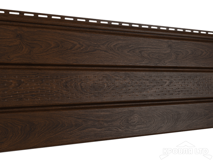 Софит PRO Ю пласт частичная перфорация темный орех 3м