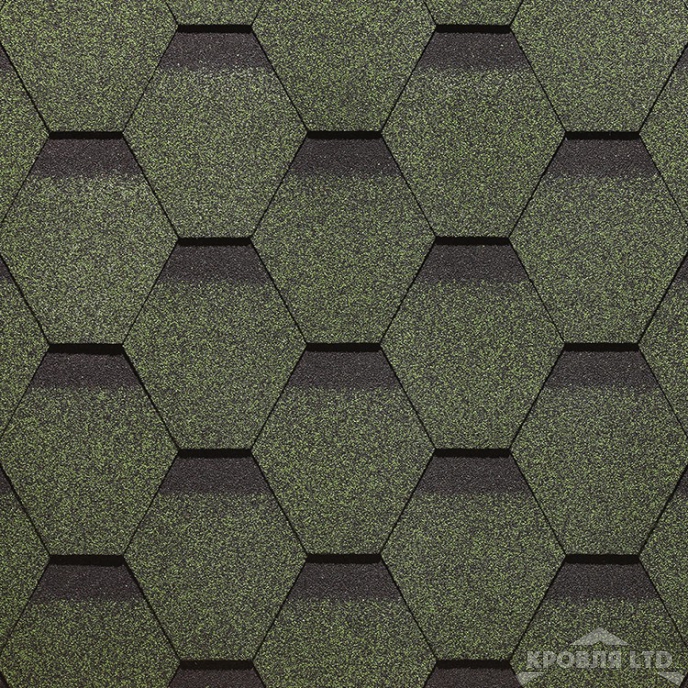 Гибкая черепица Дёке серия STANDARD коллекция Сота цвет Зеленый