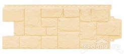 Фасадная панель Grand Line  "Крупный камень" Classic Бежевый