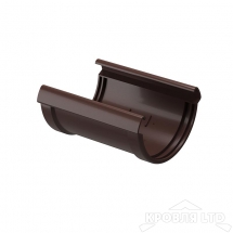 Соединитель желоба для водостока Деке Люкс  шоколад