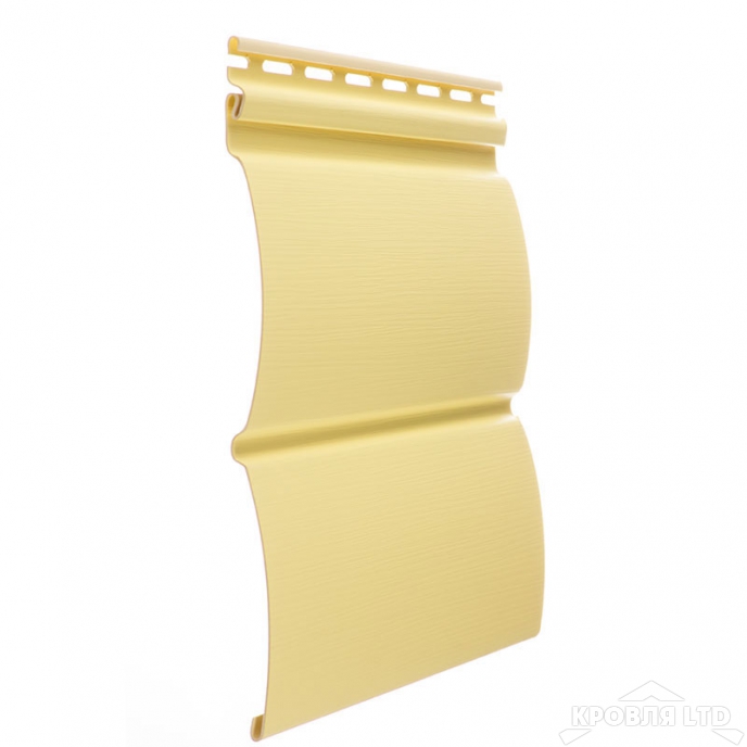 Сайдинг виниловый блок хаус  Döcke Premium цвет лимон 3,6 м