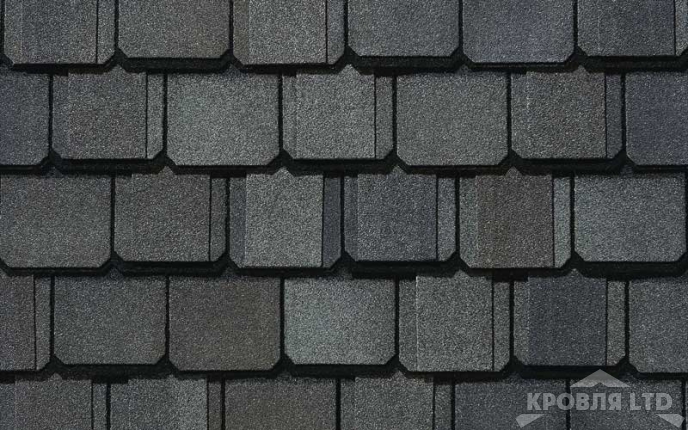 Гибкая черепица Certain Teed коллекция Grand Manor Shangle цвет Stonegate Gray