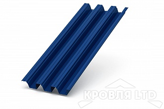 Профнастил H114, Полиэстер RAL 5005 сигнальный синий, толщина 0,8