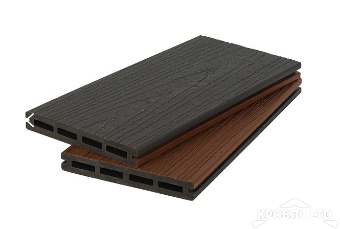 Террасная доска POLIVAN NISADUA co-extrusion grey dark 20*140*2900