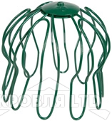 Защитная сетка воронки для водостока система Аквасистем 125/90 цвет зеленый