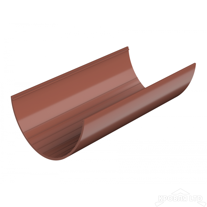 ТН ПВХ D125/82 ММ ЖЕЛОБ (1,5 М) КРАСНЫЙ Rall 8004