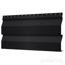 Сайдинг металлический Корабельная Доска, RAL9005 Черный Стальной Бархат, толщина 0,5