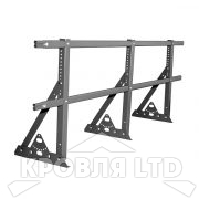 Кровельное ограждение Roofsystems серия ELITE H-600 40*20, Полиэстер RAL 7024 серый графит, 3м