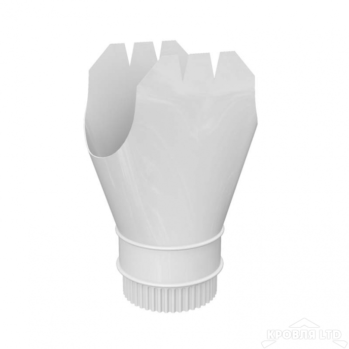 Воронка выпускная Проект 185/150 Ral 9003 Белый