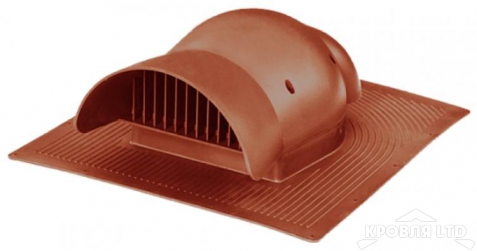 Кровельный вентиль Krovent KTV кирпичный для гибкой черепицы