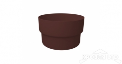 Муфта трубы соединительная ПВХ Grand Line 120/87 Ral 8017 шоколад