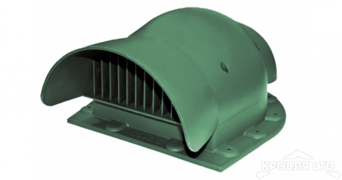 Кровельный вентиль Krovent KTV-Seam зеленый для фальцевой и гибкой черепицы
