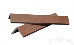 Уголок из ДПК  POLIVAN  для террасной доски 45х45х2900 мм светло-коричневый