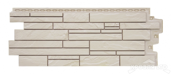 Фасадная панель Grand Line Скала Classic молочный