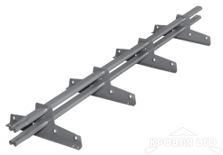 Снегозадержатель Roofsystems серия  ELITE 40*20, Полиэстер RAL 7004
серый, 3м