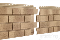 Фасадная панель Ю-ПЛАСТ Стоун Хаус S-Lock Клинкер Балтик Пустыня