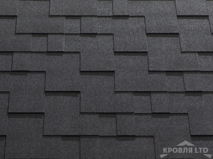 Гибкая черепица Катепал Коллекция Rocky цвет Черный