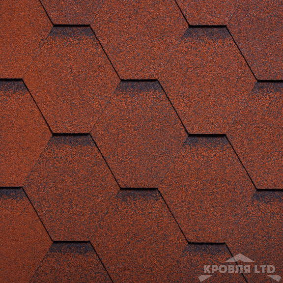Гибкая черепица Ruflex  серия Премиум коллекция Sota Premium цвет Красный крыжовник