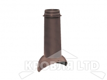 Выход вентиляции Pipe-VT KROVENT коричневый