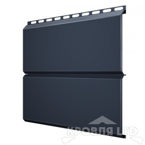 Сайдинг металлический Евробрус, Полиэстер RAL 7024 мокрый асфальт, толщина 0,45