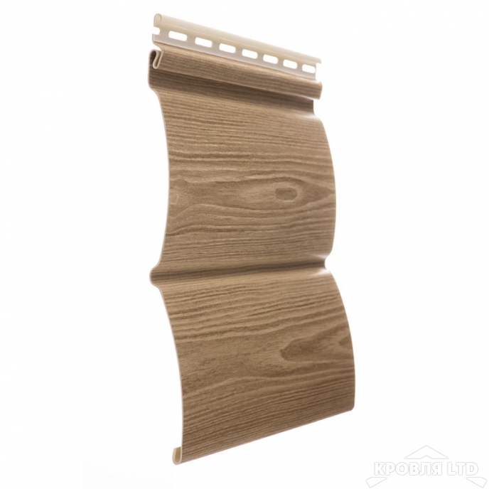 Сайдинг виниловый блок хаус  Döcke Lux Монреаль цвет Орех 3,6 м