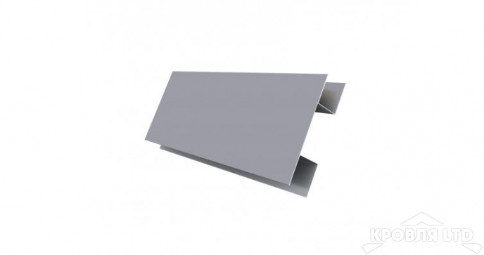 Планка H-профиль, Полиэстер RAL 7004 сигнальный серый, толщина 0,45