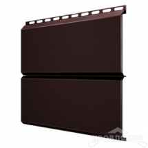 Сайдинг металлический Евробрус, Полиэстер RAL 8017 шоколад, толщина 0,45