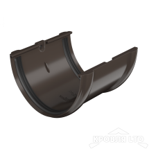 ТН ПВХ D125/82 ММ СОЕДИНИТЕЛЬ ЖЕЛОБА ТЕМНО-КОРИЧНЕВЫЙ  Rall 8019