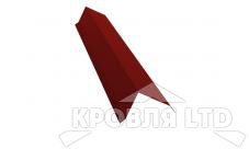 Планка торцевая 80х100, Полиэстер RAL 3011 коричнево-красный, толщина 0,45