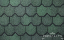 Гибкая черепица Certain Teed коллекция Carriage House Shangle цвет Sherwood Forest