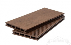 Террасная доска POLIVAN DENPASAR BRUSHING MIX светло-коричневый 20*140*2900