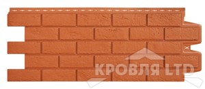 Фасадная панель Grand Line "Состаренный кирпич" Classic терракотовый
