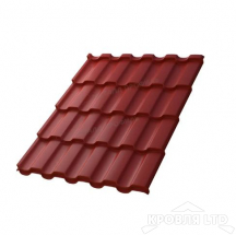 Металлочерепица Монтекристо- S , RAL 3020 Красный, толщина 0,5