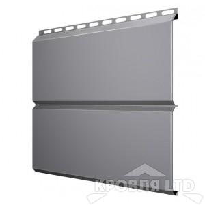 Сайдинг металлический Евробрус, Полиэстер RAL 7004 сигнальный серый, толщина 0,45